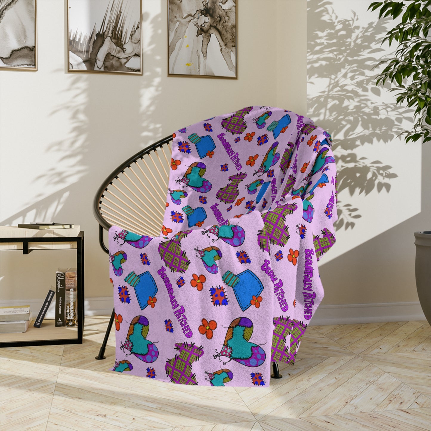 Patchwork Heart Pattern – Perfectly Imperfect Hand-Drawn Digital Pattern