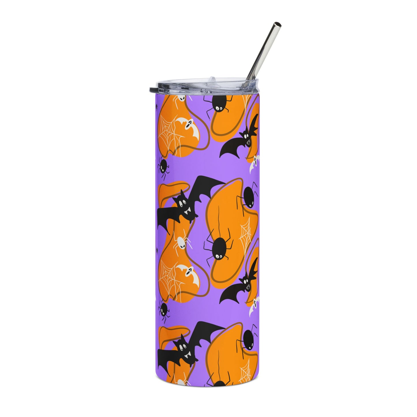 Wobbly Bats and Spiders Pattern – Perfectly Imperfect Hand-Drawn Halloween Digital Paper